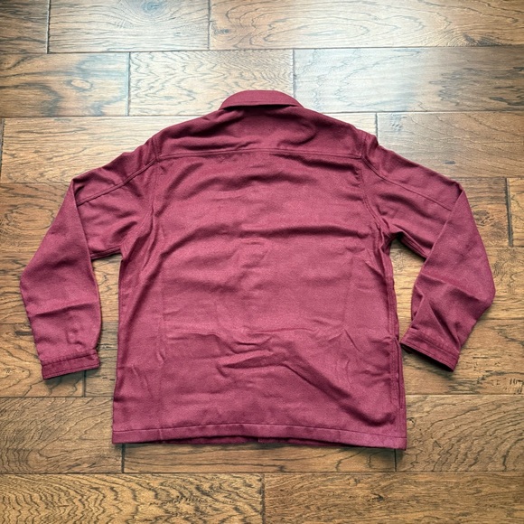 HUGO Boss Men's Size XXL Dark Red Enalu Oversized Fit Button Up Shirt Pockets - Picture 7 of 11